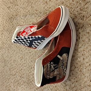 Vans Rattlesnake and Checkerboard High-Tops Size 10.5 US Mens, 12 US Women